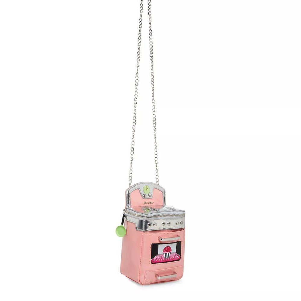 Betsey Johnson Kitsch L'Oven You Crossbody Bag Pin Oven & Pouch BJ33785M New - Picture 6 of 10